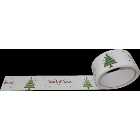 TAŚMA PAKOWA ŚWIĄTECZNA Merry Christmas 48/66