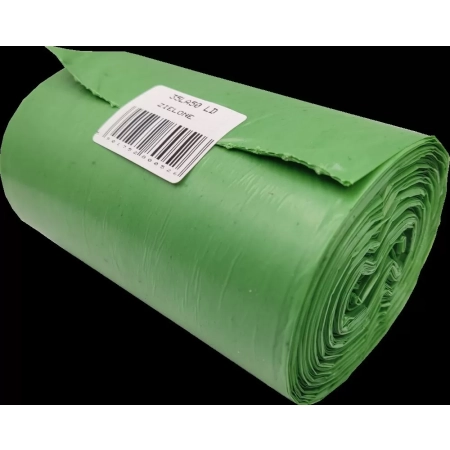 WORKI NA ŚMIECI LDPE 35L A50 ZIELONE