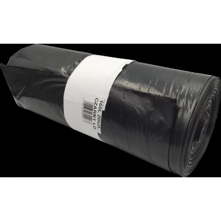 WORKI NA ŚMIECI LDPE 90X110 160L CZARNE 20SZT