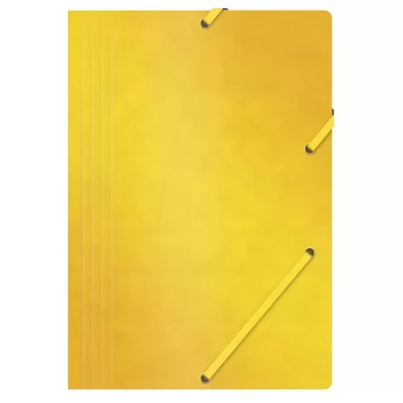 TECZKA Z GUMKĄ PRESZPAN A4 390G ŻÓŁTA