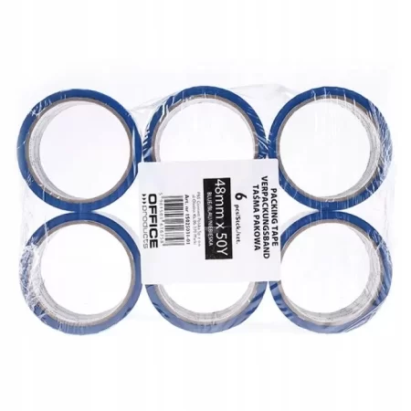 TAŚMA PAKOWA OFFICE PRODUCTS AKRYL NIEBIESKA 48/50