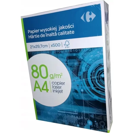 PAPIER KSERO A4 80G BIAŁY 500ark. ryza
