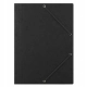 TECZKA Z GUMKĄ DONAU PRESZPAN A4 390GSM 3-SKRZ. CZARNA
