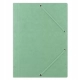 TECZKA Z GUMKĄ DONAU PRESZPAN A4 390GSM 3-SKRZ. ZIELONA