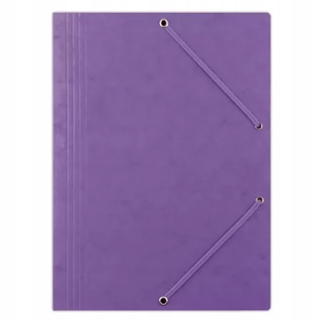 TECZKA Z GUMKĄ DONAU PRESZPAN A4 390GSM 3-SKRZ. FIOLETOWA