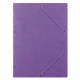 TECZKA Z GUMKĄ DONAU PRESZPAN A4 390GSM 3-SKRZ. FIOLETOWA