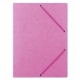 TECZKA Z GUMKĄ DONAU PRESZPAN A4 390GSM 3-SKRZ. RÓŻOWA