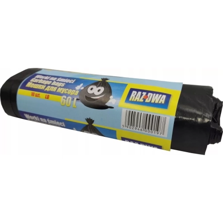 WORKI NA ŚMIECI LDPE 60L A10 CZARNE