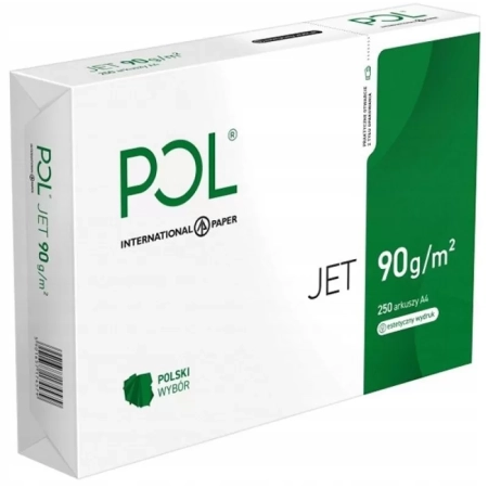 PAPIER KSERO A4 IP POL JET BIAŁY KLASA A 166CIE 90G A250