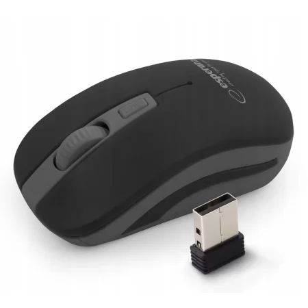 MYSZ BEZPRZ 2.4GHZ 4D OPT. USB URANUS CZARNO/SZARA