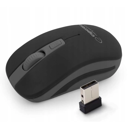 MYSZ BEZPRZ 2.4GHZ 4D OPT. USB URANUS CZARNO/SZARA