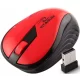 MYSZ BEZPRZ. 2.4GHZ 3D OPT. USB RAINBOW CZERWONA