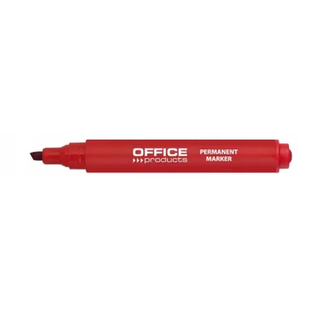 MARKER PERMANENTNY ŚCIĘTY 1-5MM CZERWONY OFFICE