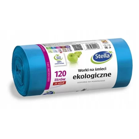 WORKI NA ŚMIECI STELLA EKOLOGICZNE 120l 25szt