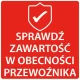 ETYKIETY 74x74mm SPRAWDŹ ZAWARTOŚĆ 500szt