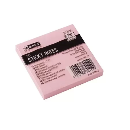 NOTES SAMOPRZYLEPNY D.RECT 76x76mm MIX KOLOR
