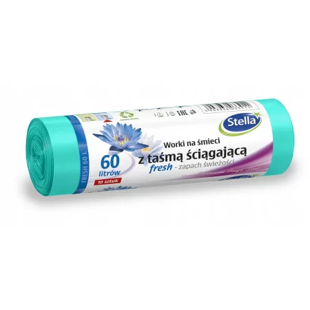 STELLA WORKI NA ŚMIECI TAŚMA FRESH 60L LDPE 10szt