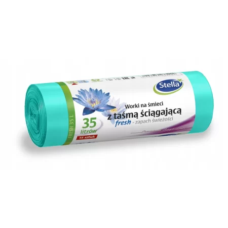 STELLA WORKI NA ŚMIECI TAŚMA FRESH 35L 15szt