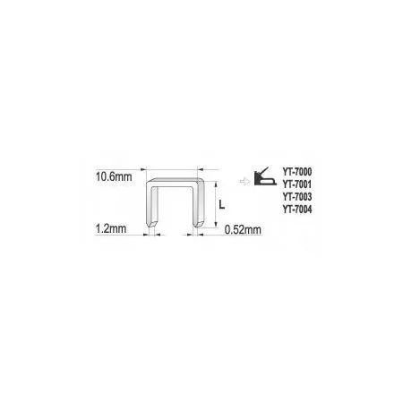 ZSZYWKI 8MM (1,2x10,6) 1000SZT