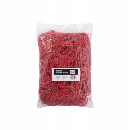 GUMKI RECEPTURKI 80mm 1.5/1.5mm CZERWONE 1KG