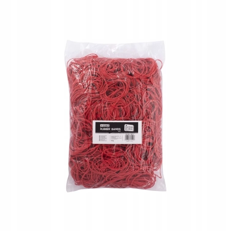 GUMKI RECEPTURKI 80mm 1.5/1.5mm CZERWONE 1KG