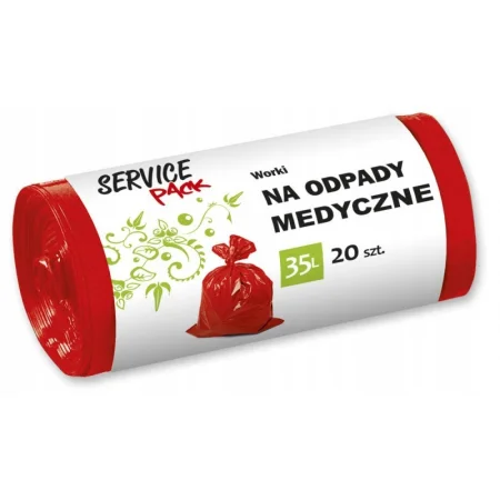 WORKI NA ODPADY MEDYCZNE STELLA LDPE 35L 20szt