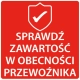ETYKIETY 74x74mm SPRAWDŹ ZAWARTOŚĆ 100szt