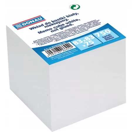 KOSTKA DONAU NIEKLEJONA 83X83X75MM BIAŁA