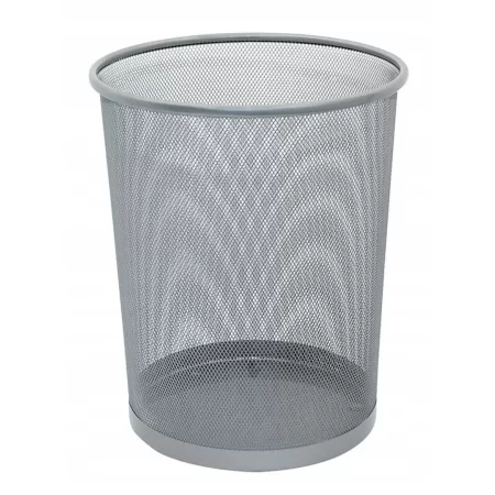 KOSZ NA ŚMIECI Q-CONNECT METALOWY 19L SREBRNY