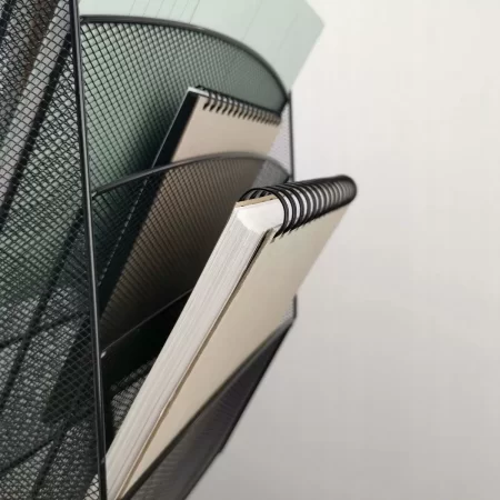 ZESTAW 5 PÓŁEK CZARNY Q-CONNECT ŚCIENNY METALOWY