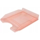 SZUFLADKA NA BIURKO OFFICE PRODUCTS POLISTYREN/PP A4 TRANSPARENTNA CZERWONA