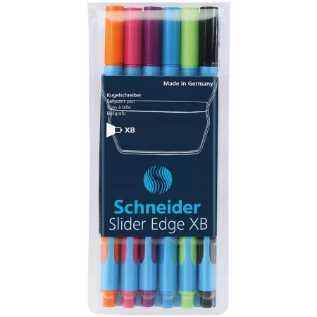 ZESTAW DŁUGOPISÓW ETUI SCHNEIDER SLIDER EDGE XB A6
