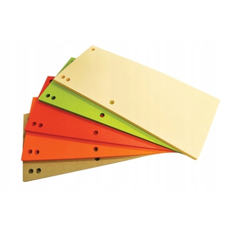 PRZEKŁADKI KARTONOWE OFFICE PRODUCTS 1/3 A4 A100 MIX