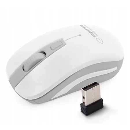 MYSZ BEZPRZ. 2.4GHZ 4D OPT. USB URANUS BIAŁO/SZARA