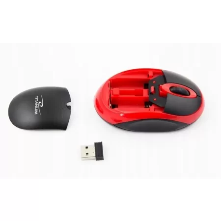MYSZ BEZPRZ. 2.4GHZ 3D OPT. USB VULTURE CZAR/CZERW
