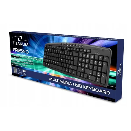 KLAWIATURA PRZEWODOWA MULTIMEDIALNA USB FRESNO