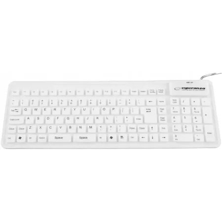 KLAWIATURA PRZEWODOWA SILIKONOWA USB/OTG CZARNA