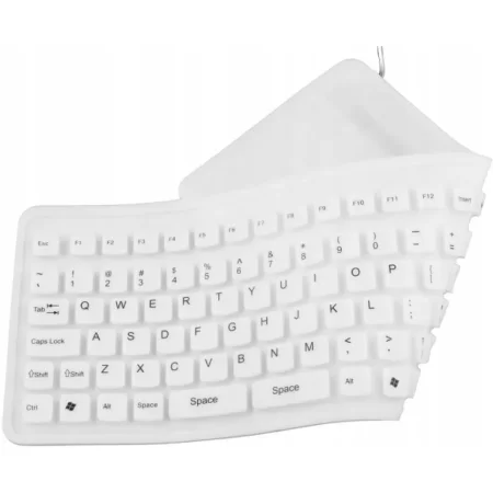 KLAWIATURA PRZEWODOWA SILIKONOWA USB/OTG CZARNA
