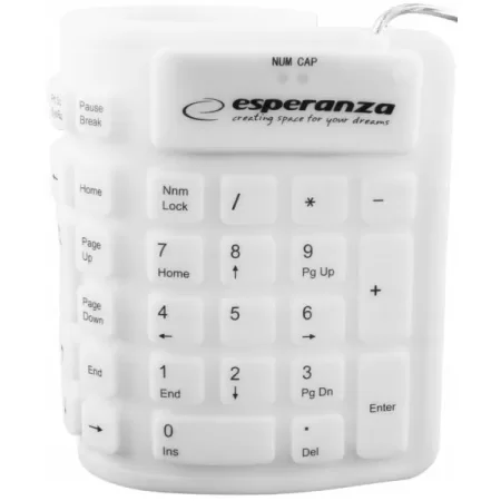 KLAWIATURA PRZEWODOWA SILIKONOWA USB/OTG CZARNA
