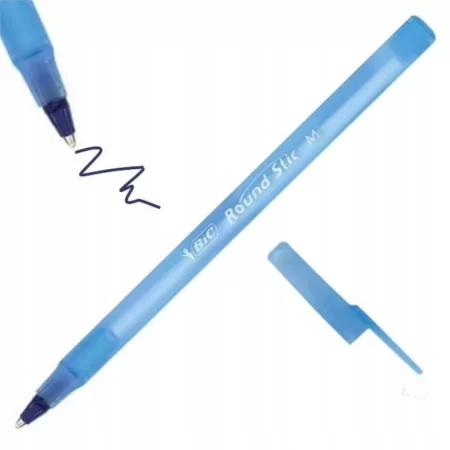 DŁUGOPIS BIC ROUND STICK NIEBIESKI 8szt
