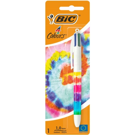 DŁUGOPIS BIC 4COLOURS DECOR TIE DYE DŁUGOPIS 4K W 1