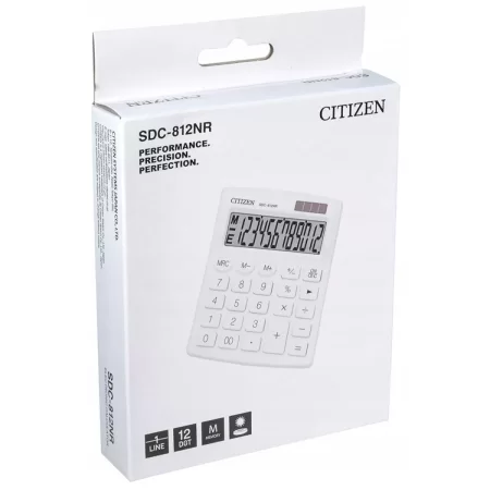 Kalkulator biurowy Citizen 812NRWHE 12 CYFR BIAŁY