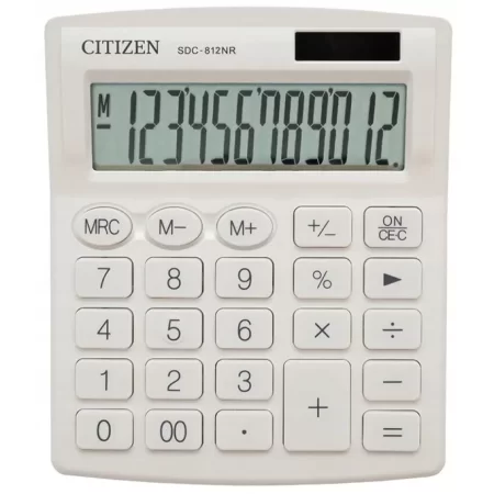 Kalkulator biurowy Citizen 812NRWHE 12 CYFR BIAŁY