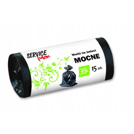 SP WORKI NA ŚMIECI MOCNE LDPE 35L CZARNE A15