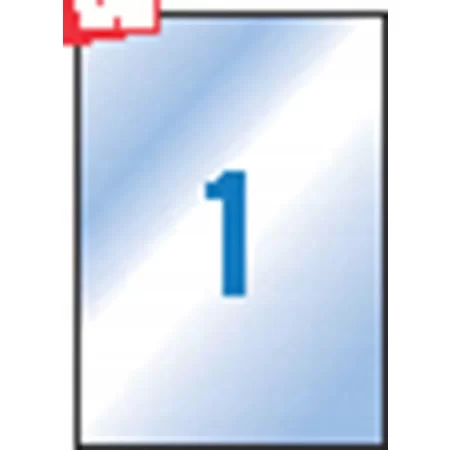 Etykiety poliestrowe transparent20 ark