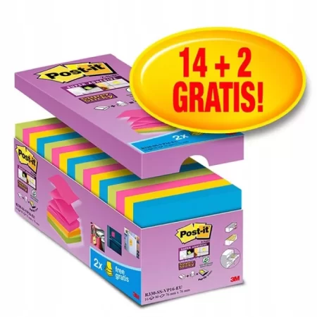 Karteczki samoprzylepne Super sticky 76x76mm