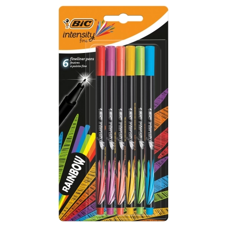 CIENKOPIS BIC INTENSITY FINE RAINBOW 6 KOL 0,4MM