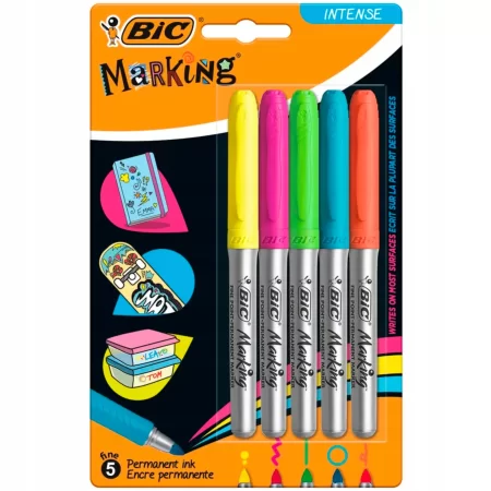 MARKER BIC MARKING INTENSE 5KOL PERMAMENTNY