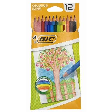 KREDKI OŁÓWKOWE BIC 12 KOLORÓW