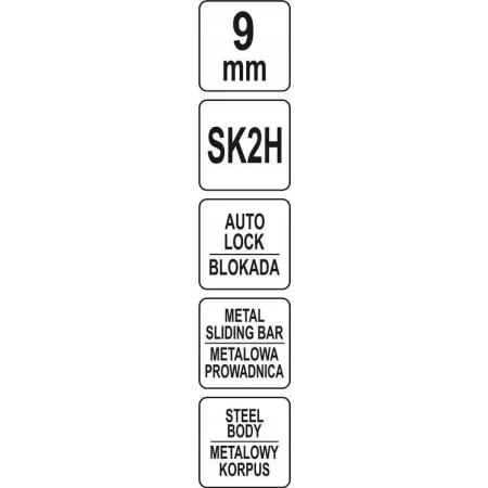 NOŻYK Z OSTRZEM ŁAMANYM 9MM SK2H ULTRA SHARP